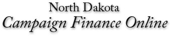 North Dakota Campaign Finance Online